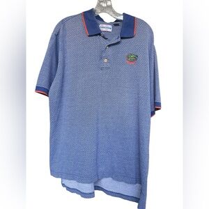 Florida Gators men’s Size Large Blue Polo Shirt with Embroidered Logo